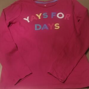 Vibrant Pink Long Sleeve Tee for Kids